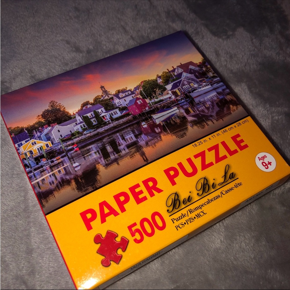 Bei Bi La 500 Piece Paper Puzzle/ Portsmouth New Hampshire water view